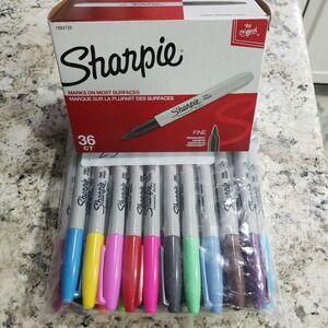 Sharpie Fine Point Permanent Markers 36ct Black & 12ct Assorted Colors 48 Total